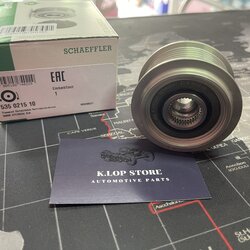 535 0215 10 มู่เล่ย์ไดชาร์จ(INA) Hyundai D4CB H1 2.5CRDi ปี2008-2011