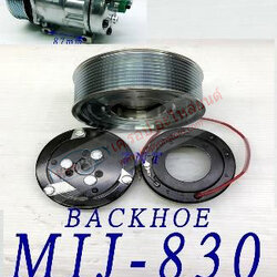 MIJ-830 (ชุดหน้าคลัทช์ ยี่ห้อ MIJ) BACKHOE JBC.7H15.12V.10PK.125mm