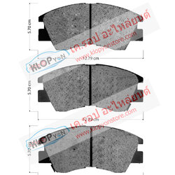 101. D1N033 (ผ้าเบรค-หน้า ยี่ห้อ Advics) Mitsubishi L200 Cyclone ปี88-96 F