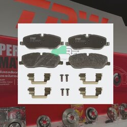 GDB1631 ผ้าเบรกหน้าแท้ TRW (COTEC) : LAND ROVER DISCOVERY III / 2.7D, 4.0L, 4.4L / 4WD 2004-2009