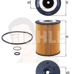 OX 367D กรองน้ำมันเครื่อง (BMW N62 / 7 (E65 E66) ปี01, X5 (E53)