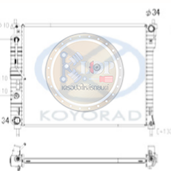 (แผงหม้อน้ำรถยนต์ KOYORAD) หม้อน้ำ(AT) CAPTIVA 12 (เบนซิน)
