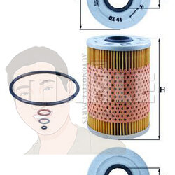 OX 41D กรองน้ำมันเครื่อง (BMW M30 / 7 (E32) ปี88, 5 รุ่นใหญ่ (E28 E34)