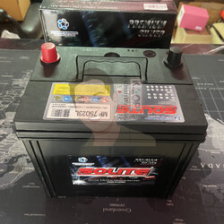 UMF75D23L แบตเตอรี่(Solite) ขั้วแบต-L (60AH 540CCA รุ่น Silver) (ใช้กับรถ Fiat,Ford,HONDA ,HYUNDAI,ISUZU,KIA,LEXUS,MAZDA,MITSUBISHI,NISSAN,PROTON,SUBARU,SUZUKI,TOYOTA) แท้ MADE IN KOREA