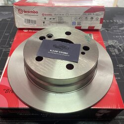 08 4738 14 จานเบรค ล้อ R (ยี่ห้อ BREMBO) รุ่น Std Benz W201 190E 1.8 2.3 2.6 ปี1992-1995 /Benz W124 E/CE 200-300 ปี1989-1997