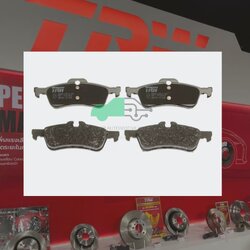 GDB1561 ผ้าเบรกหลังแท้ TRW (COTEC) : MINI R50, R53 One, OneD, Cooper / 1.4L, 1.6L/ R52 S Convertible