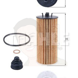 OX 815-1D กรองน้ำมันเครื่อง (BMW คิท B38 B47 B48 / X1 (F48) 2 (F45 F46), i8, Cooper (F55)