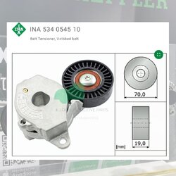 ชุดตั้งสายพาน(INA) : 3NR-FE Yaris 1.2 ปี 13 NSP152