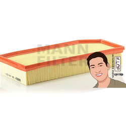 ไส้กรองอากาศ BENZ C200, C220 CDI (W203), CLK 270 CDI (A/C209), E200, E220, E320 CDI (W210) / ML270 (W163), S320 CDI (W220) : MANN-FILTER***งานพรีเมี่ยมแท้นำเข้ายุโรป (C38145)