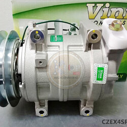 CZEX4SRBB012 คอมแอร์(Vinn)ZEXEL 15CH MITSUBISHI FUSO ร่องB รูเล็ก เอียงขวา