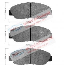 83. C1N034 (ผ้าเบรค-หน้า ยี่ห้อ Advics) Honda Accord CD7, CD9 ปี97-02 F