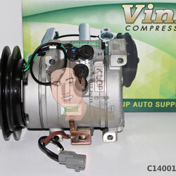 C14001BB026 คอมแอร์ยี่ห้อ Vinn (10S15C HINO ร่องA 24V ออกขวา (มีสวิทซ์ใต้ท้อง))