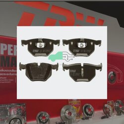 GDB1730 ผ้าเบรกหลังแท้ TRW (COTEC) : BMW F15, F85/E71, E72 35i, xDrive 35i, 35d 3.0L, 3.0d 2WD, 4WD Rotor 365mm/ X6 F16,F86 35i 30D