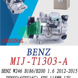 คอมแอร์แท้ Denso รุ่น BENZ w246 B146, B200 2012-2015