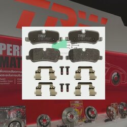 GDB1632 ผ้าเบรกหลังแท้ TRW (COTEC) : LAND ROVER DISCOVERY III / 2.7D, 4.0L, 4.4L / 4WD 2004-2009