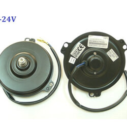 มอเตอร์พัดลม-แผงหม้อน้ำ (รหัสสินค้า KSC-0031-2-24V) ขั้วเหลี่ยม