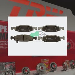 GDB4120 ผ้าเบรกหน้าแท้ TRW (COTEC) : JEEP GRAND CHEROKEE 1999-2001 4.7L V8 / 2WD, 4WD