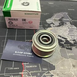 535 0203 10 พูเล่ย์ไดชาร์จ(INA) เครื่อง N47 BMW ซีรีย์1(E81) /3(E90, F30) /5(F10) OE NO.12317802616