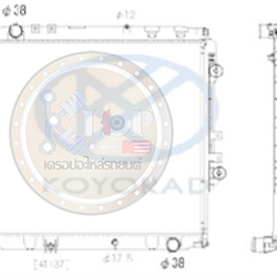 แผงหม้อน้ำ KOYORAD (MT) FORTUNER,REVO 2.4 ,2.8 ปี 16