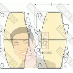 6111549 ผ้าเบรกหน้า Girling แท้ F.PAD.LANDCRUISER (คุณภาพดีมาตรฐาน การันตีโดยเครอปอะไหล่ยนต์)