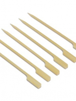 ไม้เสียบหัวธง เกรด B ยาว 12 cm เหลี่ยม