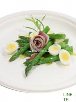 จานชานอ้อย กลม