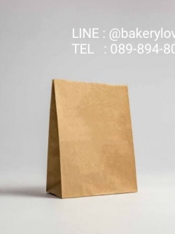 ถุงกระดาษ สีน้ำตาล 9.5x16.5 cm ก้นถุง 9.5x6 cm