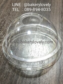 ฝาโดม ( ใส เจาะรู ) เส้นผ่านศูนย์กลาง 3.4 cm ปาก 9.6 cm สูง 5 cm