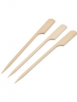 ไม้เสียบหัวธง เกรด B ยาว 9 cm เหลี่ยม