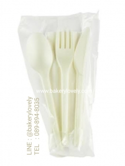 ช้อนจากข้าวโพดบรรจุซอง