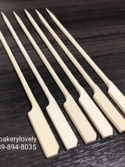 ไม้เสียบหัวธง เกรด A ยาว 18 cm กลม