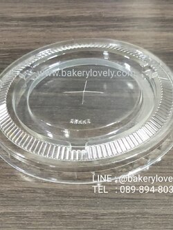 ฝาปิด ( ใส เจาะรู ) เส้นผ่านศูนย์กลาง 9.5 cm ปาก 10 cm สูง 1.1 cm