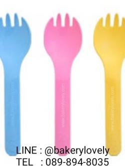 ช้อน+ส้อม 11 cm PLA
