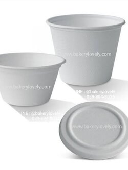 ถ้วยชานอ้อย 12 ออนซ์ +ฝาปิด