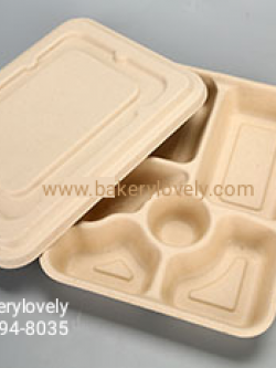 ถาดกระดาษทำมาจากฟางข้าว 6 ช่อง