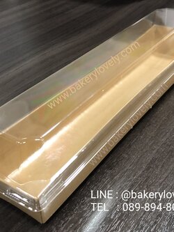 กล่องใส่ขนม ฝาใสทรงสูง ทรงผืนผ้า ไซส์ L