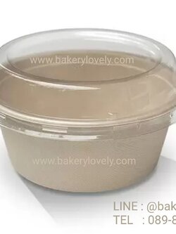 ชามชานอ้อย+ฝาปิด