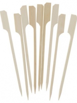 ไม้เสียบหัวธง เกรด A ยาว 12 cm เหลี่ยม