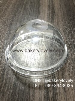 ฝาโดม ( ใส เจาะรู ) เส้นผ่านศูนย์กลาง 3.2 cm ปาก 10 cm สูง 5 cm