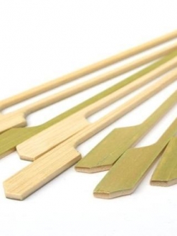 ไม้เสียบหัวธงติดผิว เกรด A ยาว 18 cm เหลี่ยม