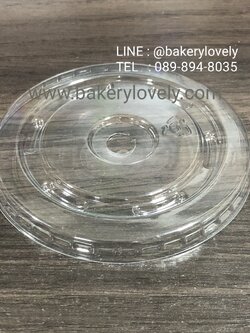 ฝาปิด ( ใส เจาะรู ) เส้นผ่านศูนย์กลาง 8.9 cm ปาก 9.5 cm สูง 0.8 cm