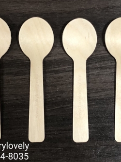 ช้อนไม้ 10 cm หัวกลม