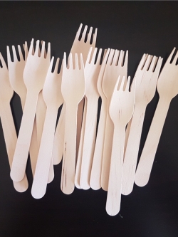 ส้อมไม้ ยาว 11 cm