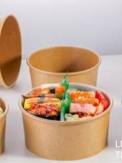 ถ้วยกระดาษ + ช่องแบ่ง 3 ช่อง