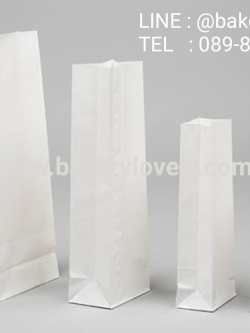 ถุงกระดาษ สีขาว 13x28