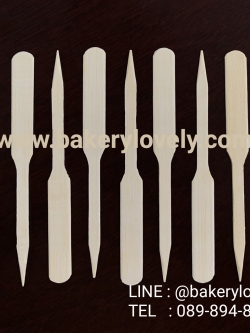 ไม้เสียบหัวพาย เกรด B ยาว 9 cm เหลี่ยม