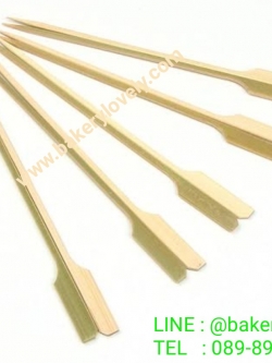 ไม้เสียบหัวธงติดผิว เกรด A ยาว 15 cm เหลี่ยม