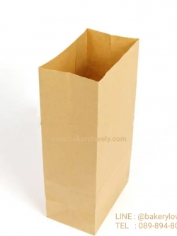 ถุงกระดาษ สีน้ำตาล 13x21.7 cm ก้นถุง 13x7.5 cm