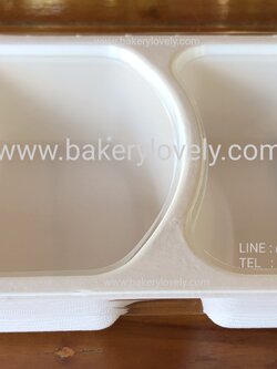 กล่องกระดาษชานอ้อย 2 ช่อง + ฝาปิด