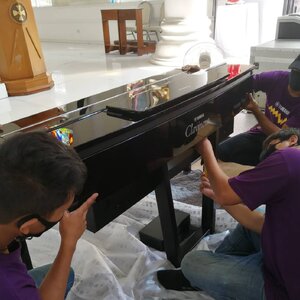 จัดส่งเปียโน Yamaha รุ่น CVP-809 PE ที่โบสถ์แม่พระฟาติมา